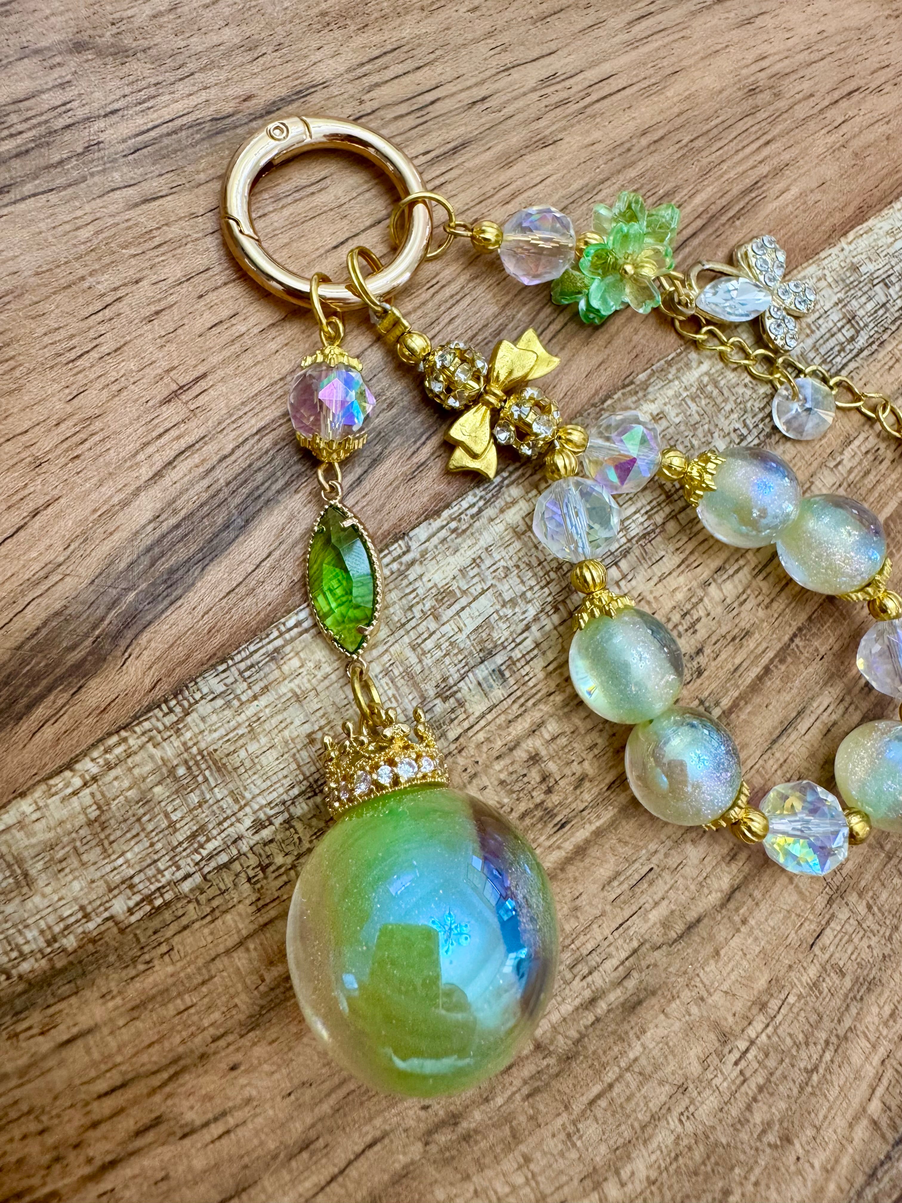 Spring Leaf Fancy Bag Charm
