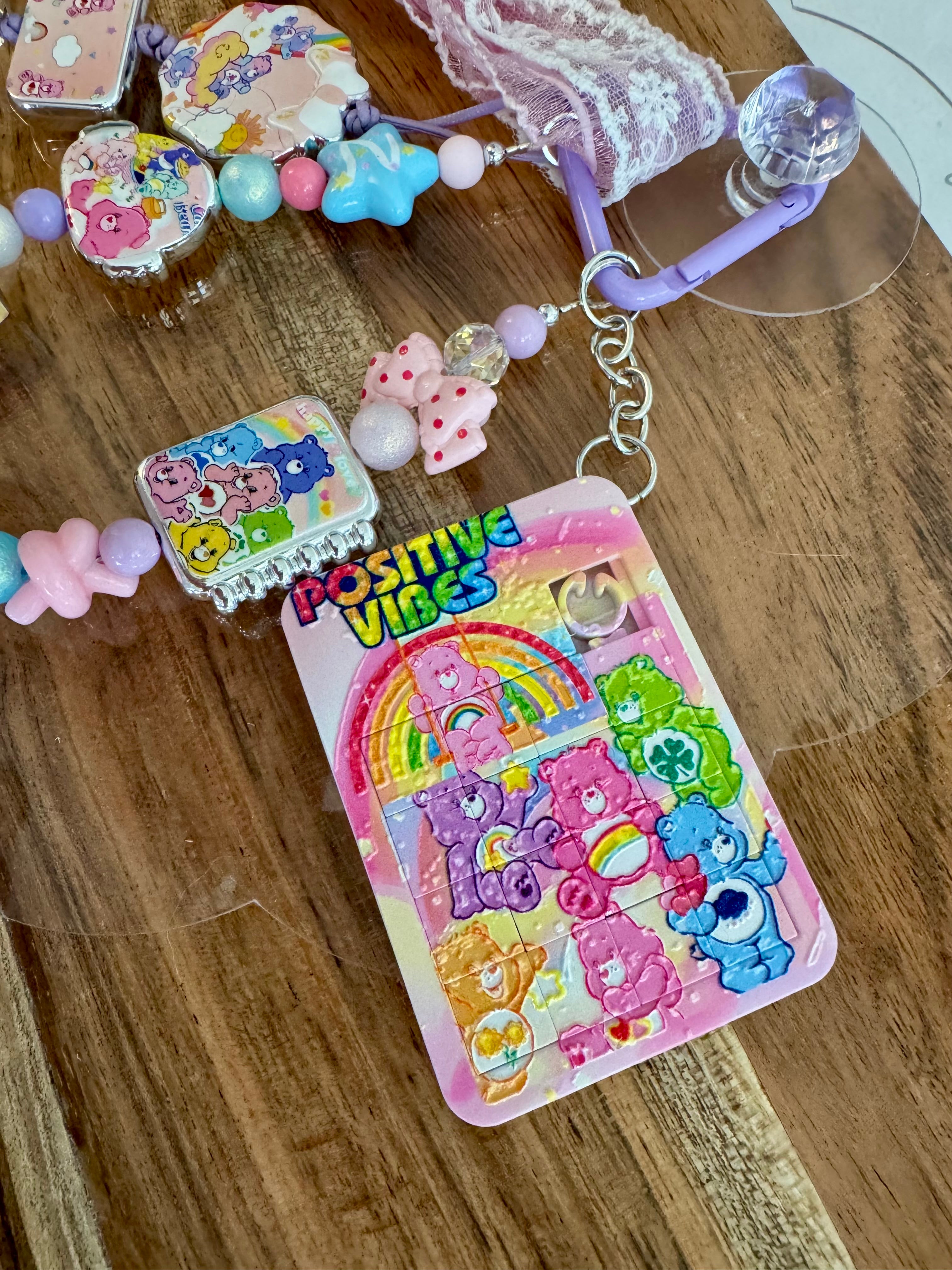 Rainbow Care Bear Bag Charm