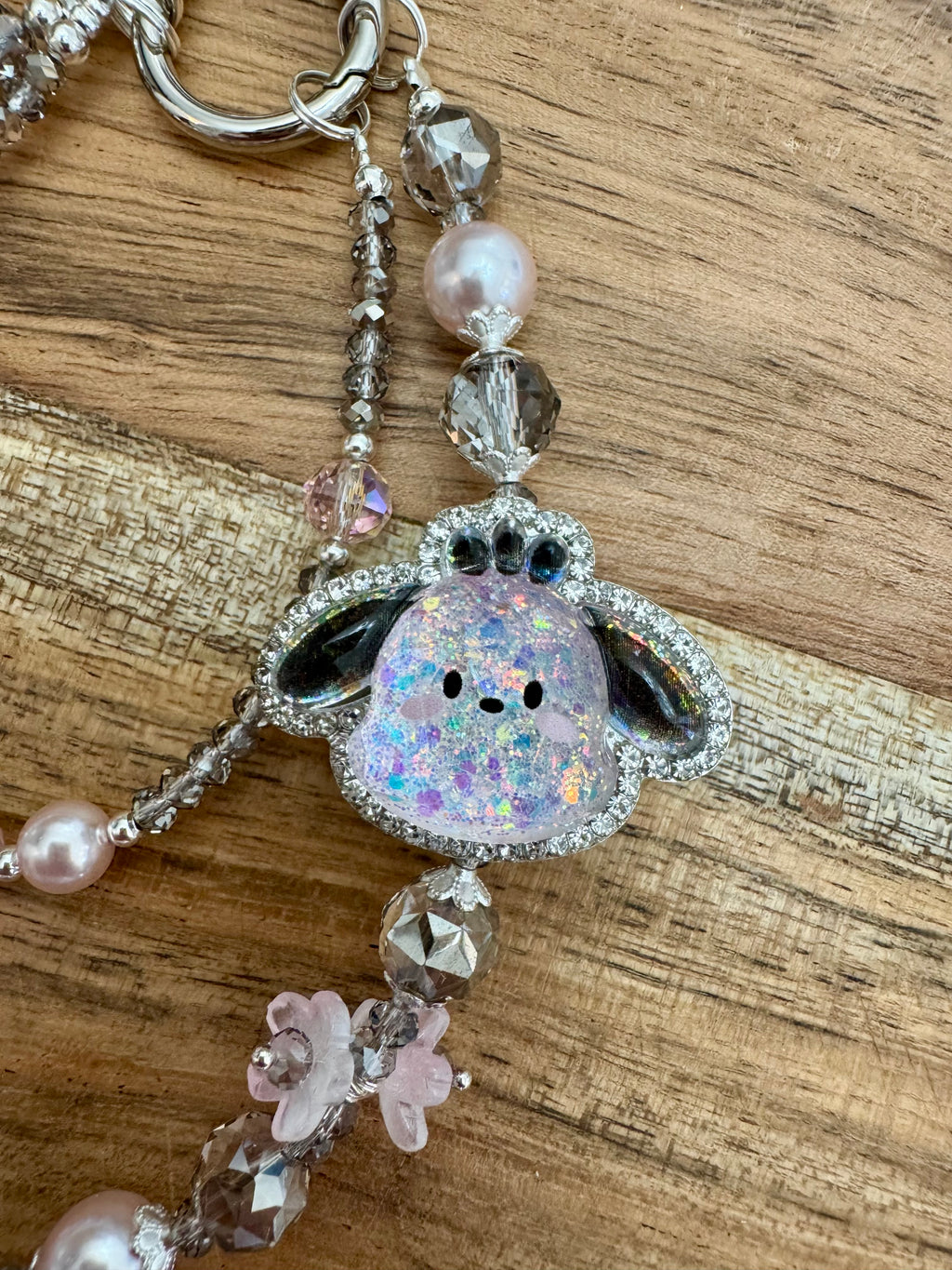 Crystal Pocha Phone Chain