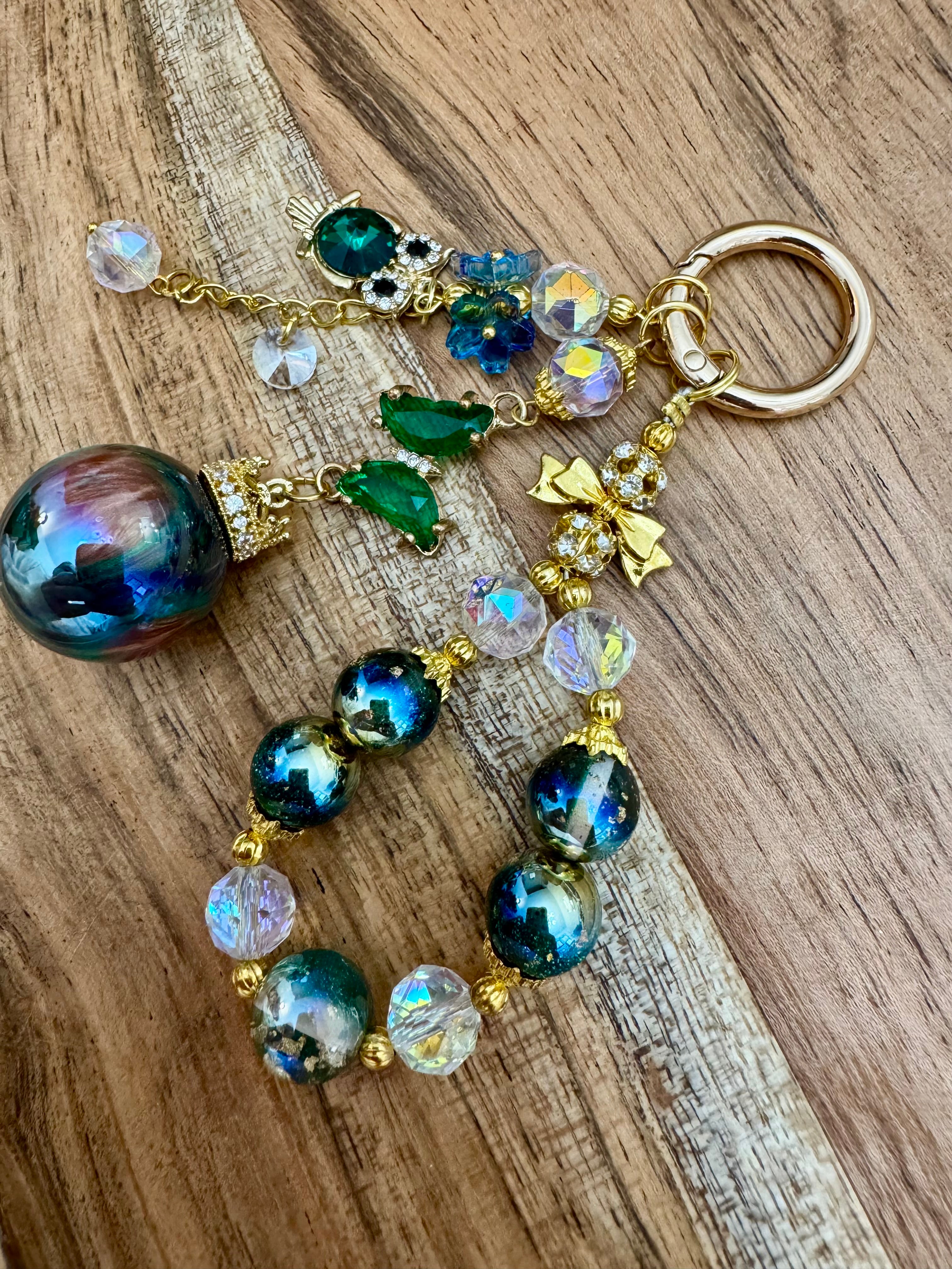 Emerald Green Forest Bag Charm