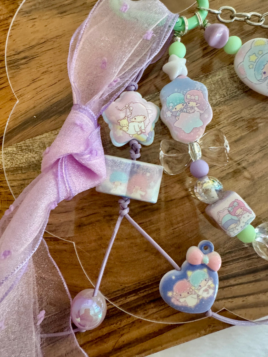 Pastel Little Twin Stars Bag Charm