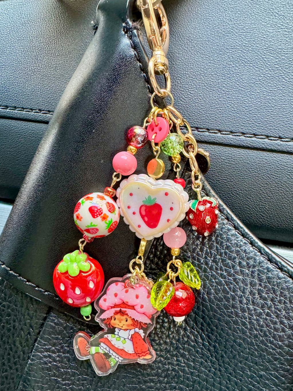 Strawberry Shortcake Bag Charm
