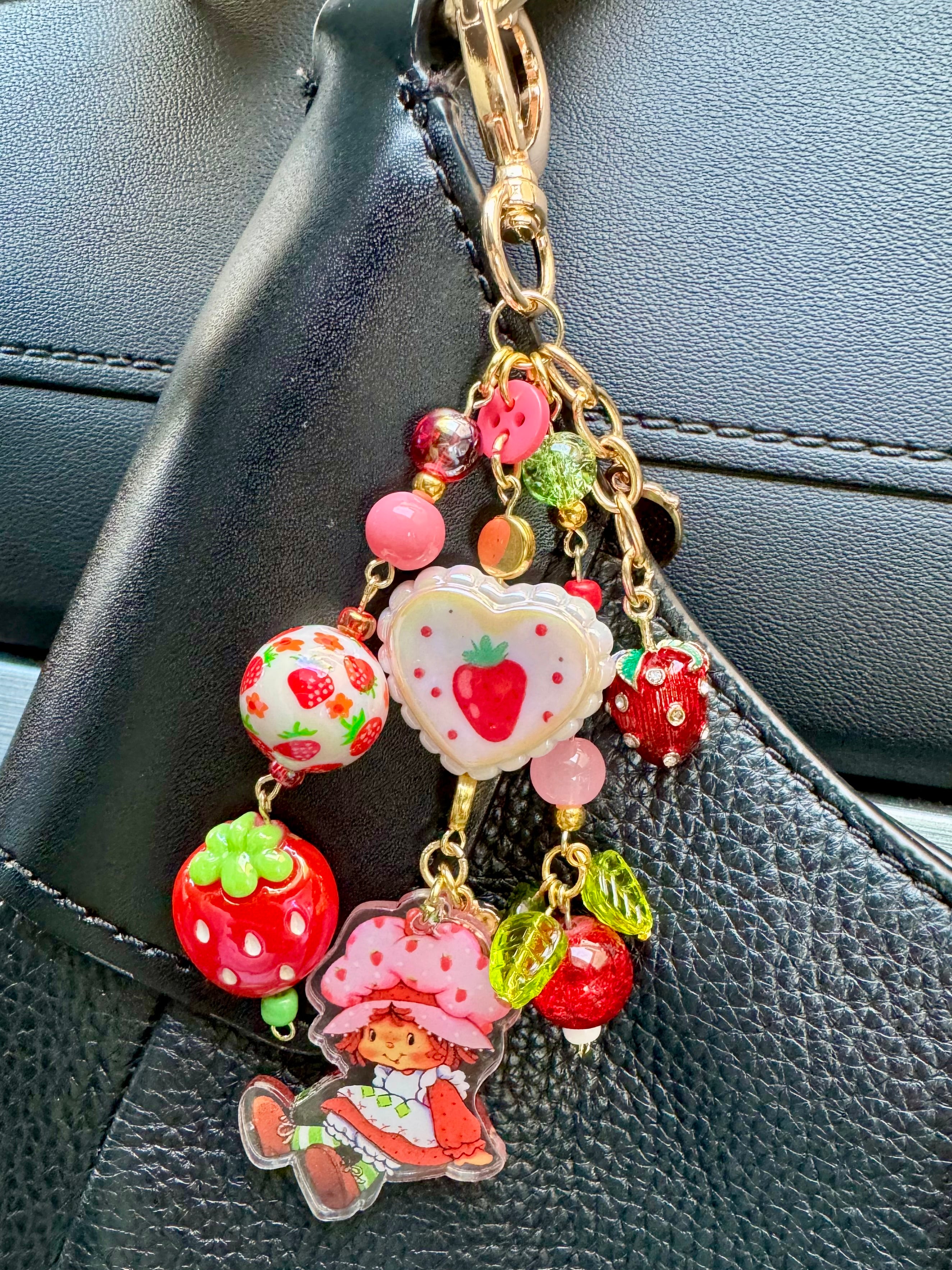 Strawberry Shortcake Bag Charm
