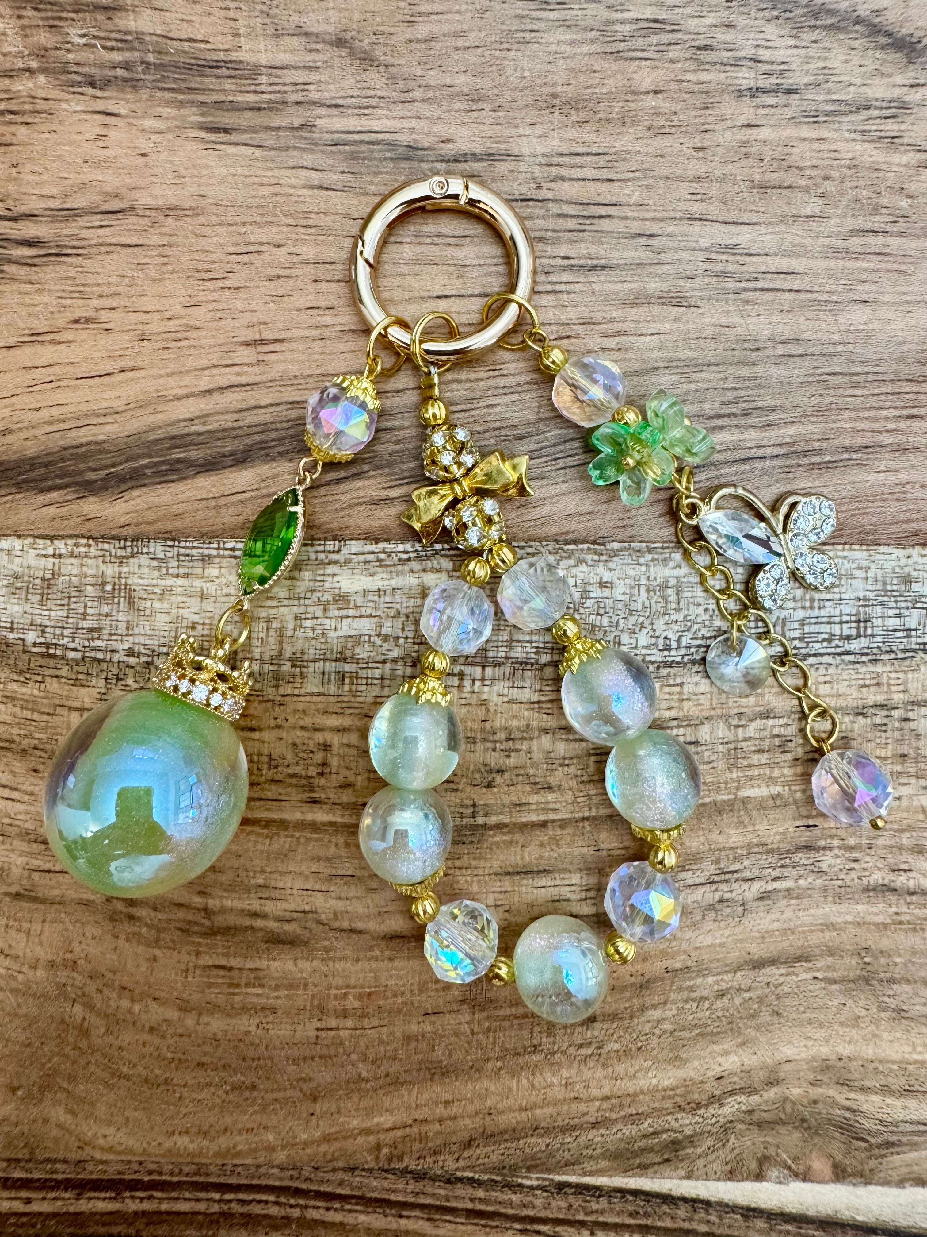 Spring Leaf Fancy Bag Charm