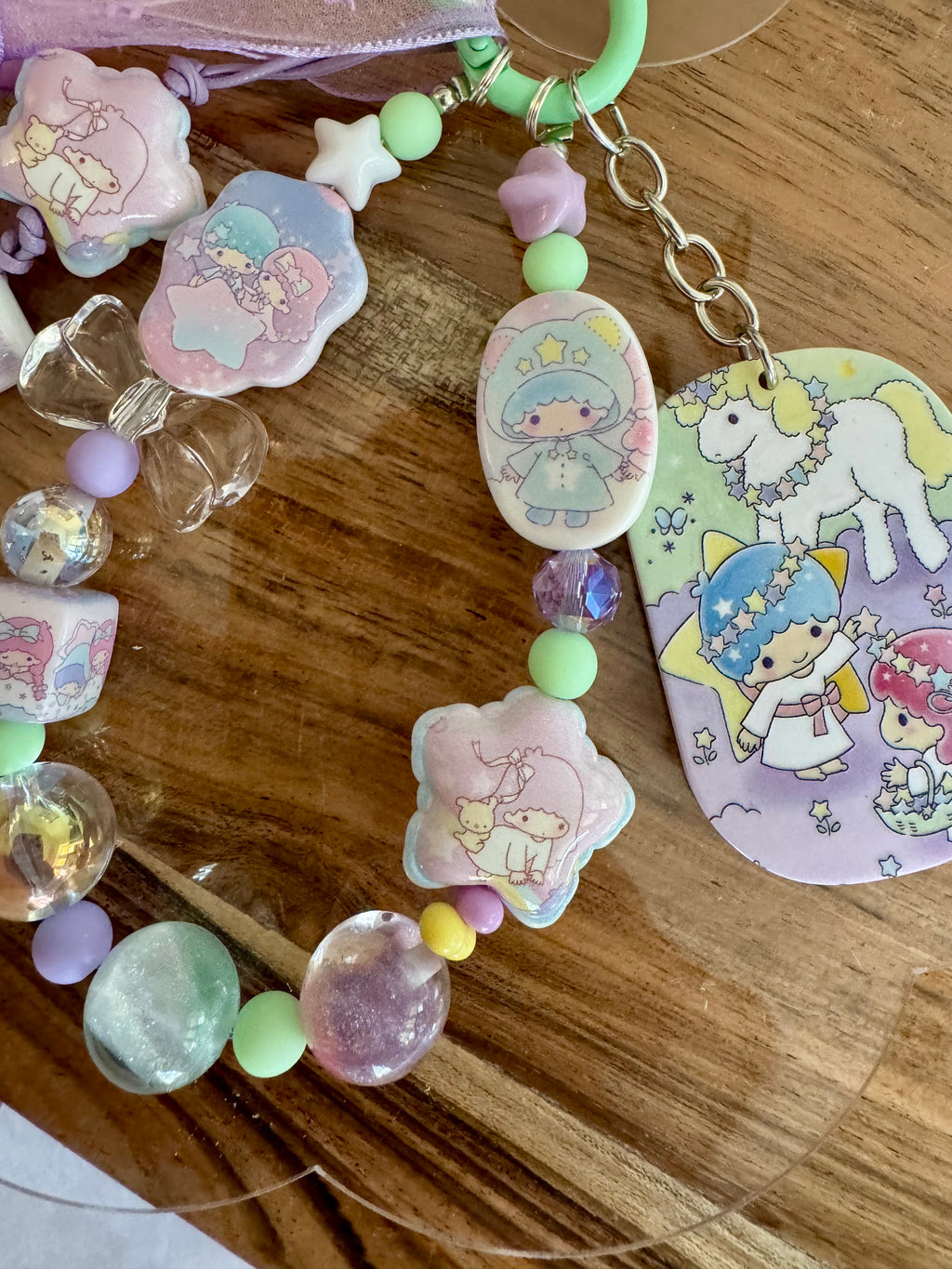 Pastel Little Twin Stars Bag Charm