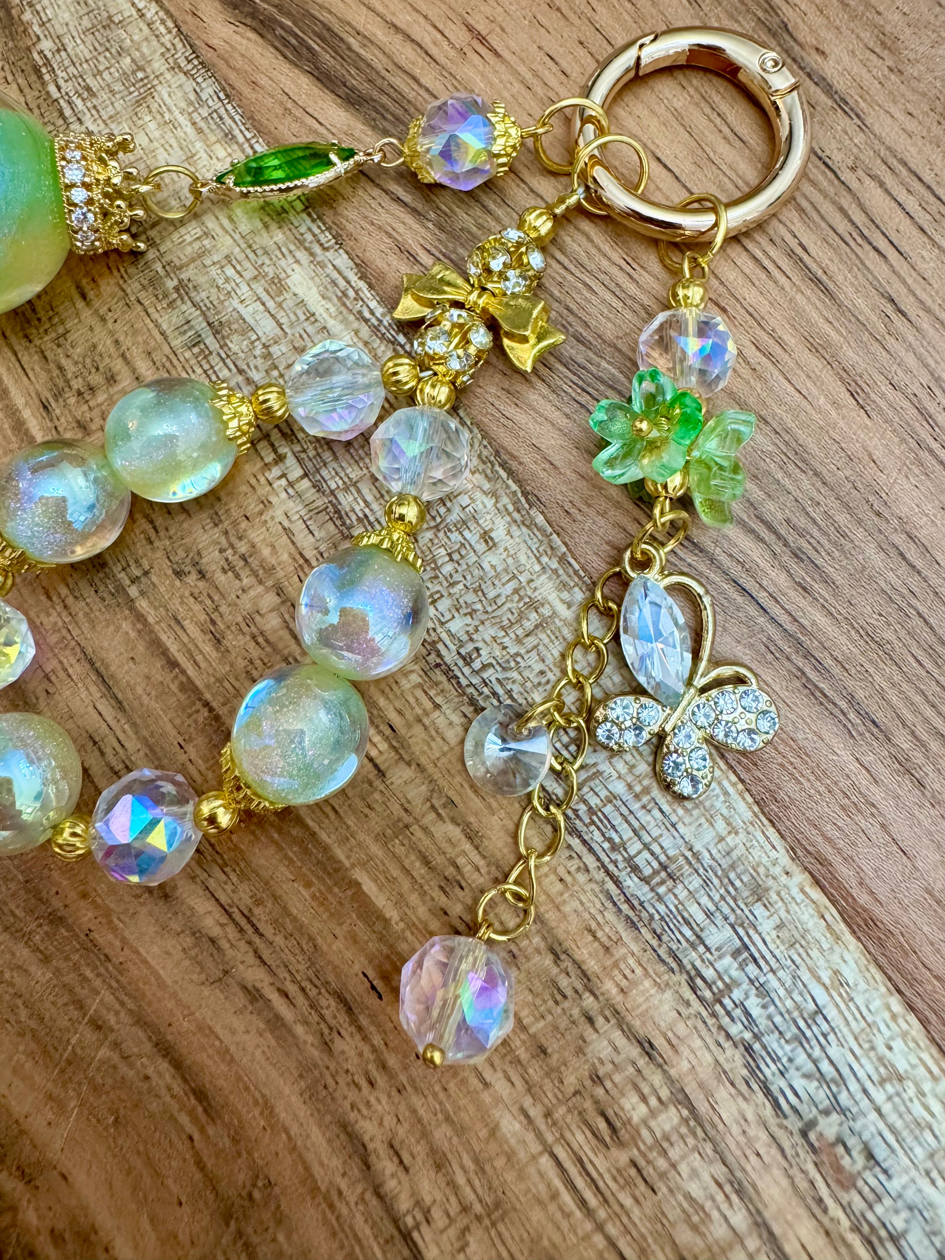 Spring Leaf Fancy Bag Charm