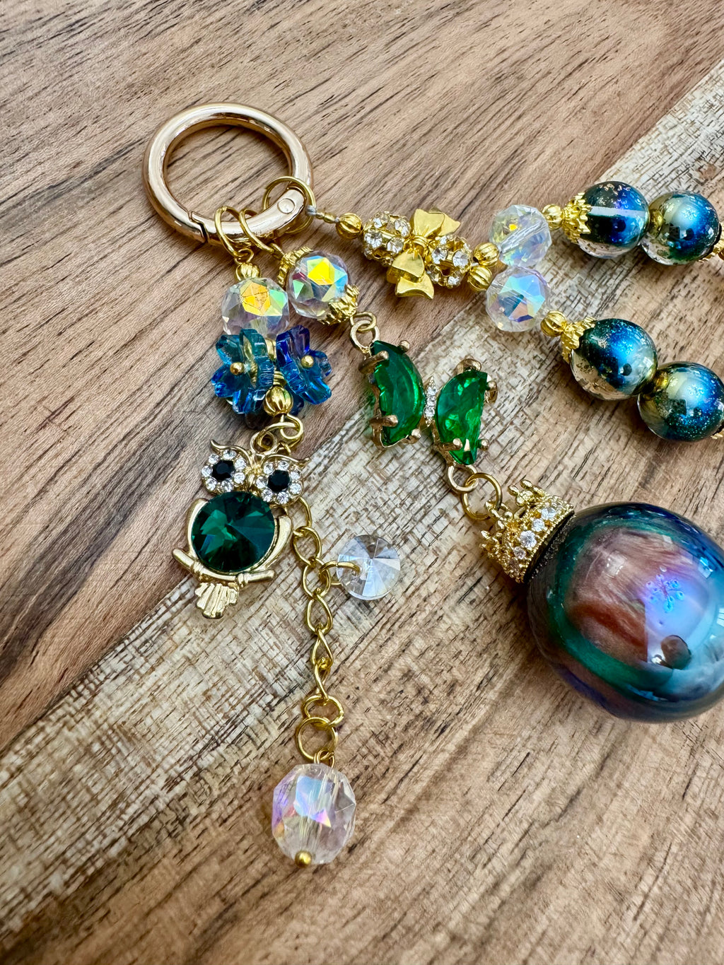 Emerald Green Forest Bag Charm