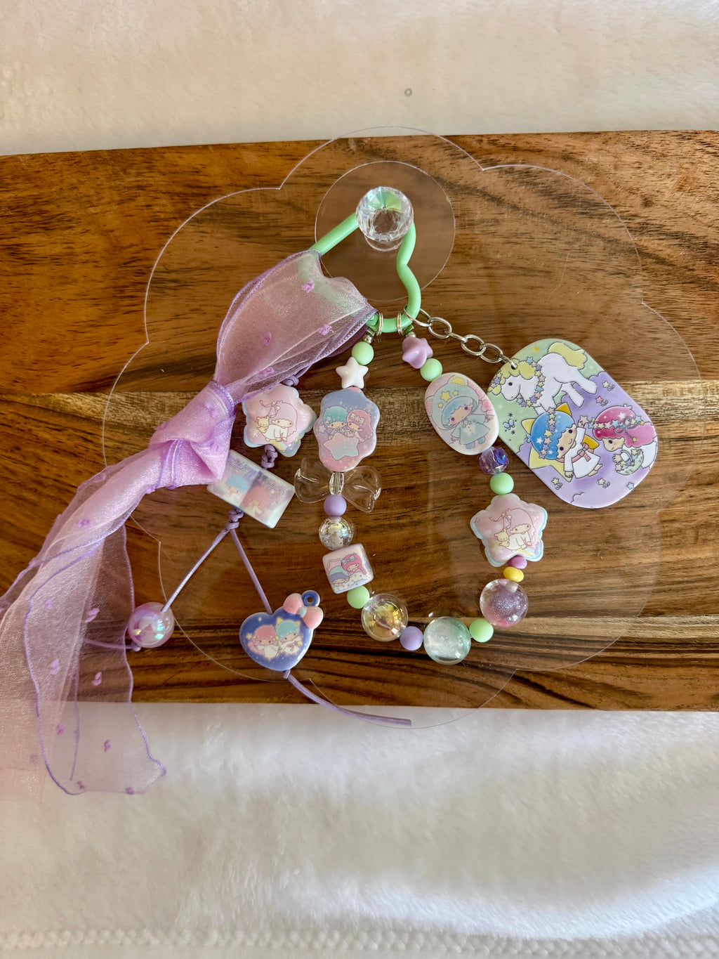 Pastel Little Twin Stars Bag Charm