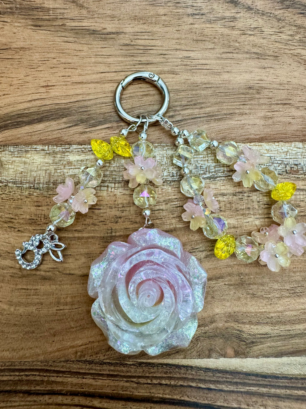 Strawberry Lemonade Rose Bag Charm
