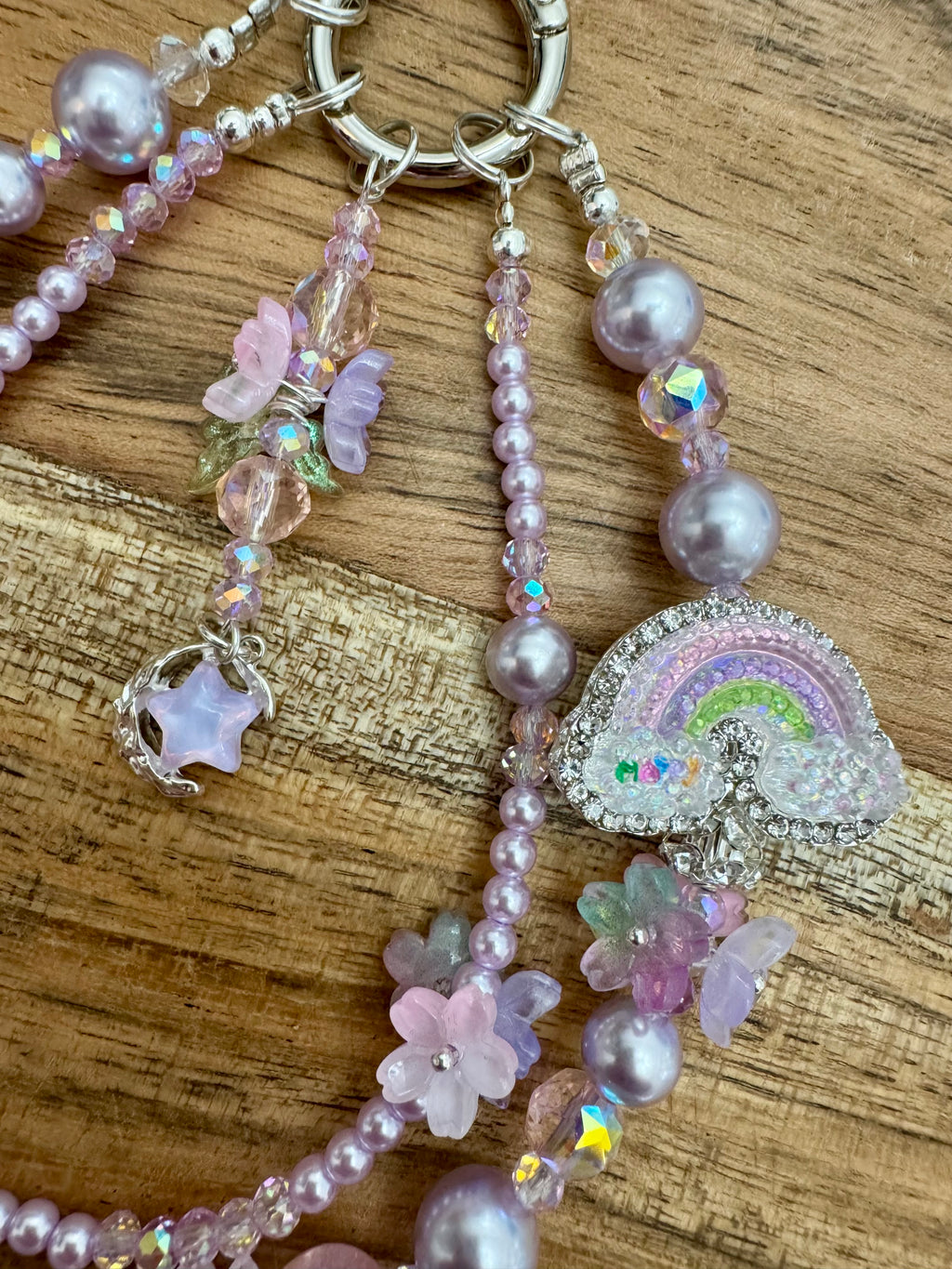Fancy Rainbow Phone Chain